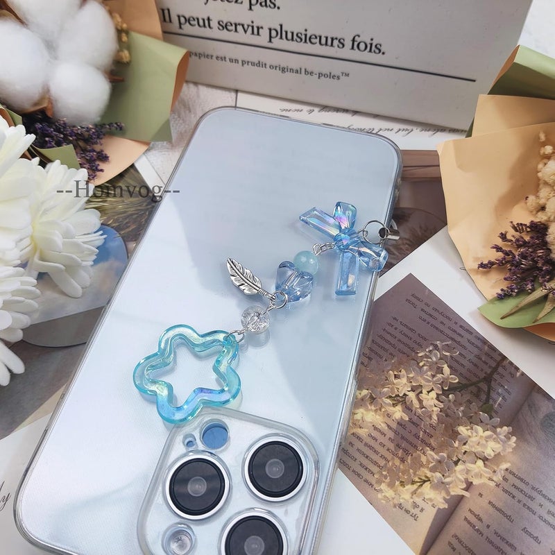 cioatu 1-4PCS Cute Phone Charms Aesthetic Y2K Cell Phone Charms Strap Strawberry Butterfly Star PhoneCharm Y2K Accessories for Bag Keychain Airpods Camera Pendants Decor - Image 5